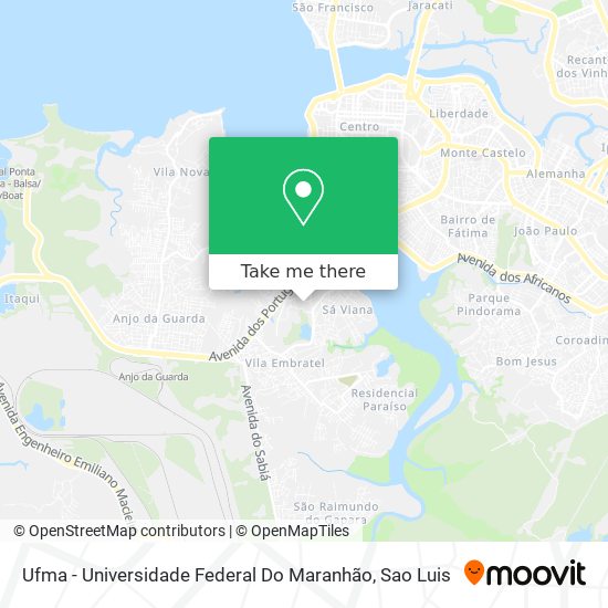 Ufma - Universidade Federal Do Maranhão map