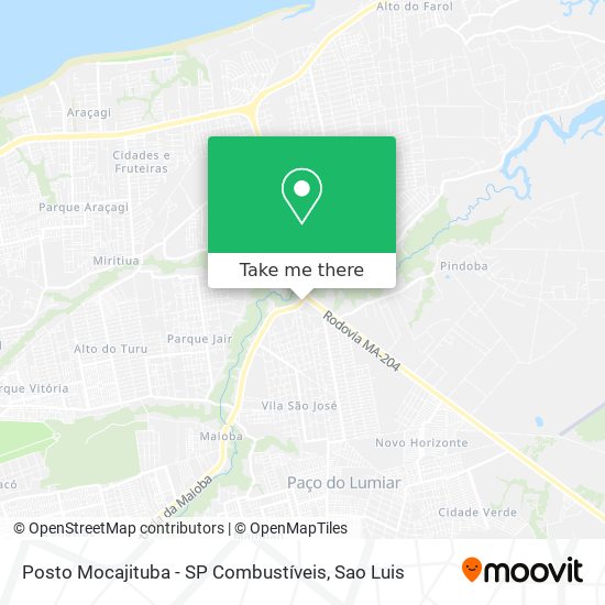 Posto Mocajituba - SP Combustíveis map
