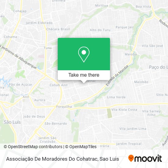 Associação De Moradores Do Cohatrac map