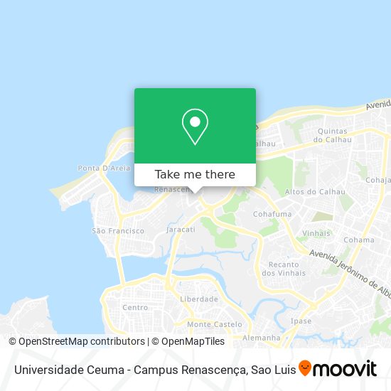 Mapa Universidade Ceuma - Campus Renascença