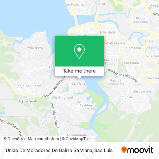 Mapa União De Moradores Do Bairro Sá Viana