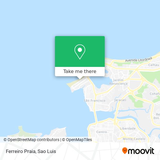 Ferreiro Praia map