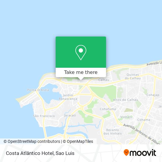 Costa Atlântico Hotel map