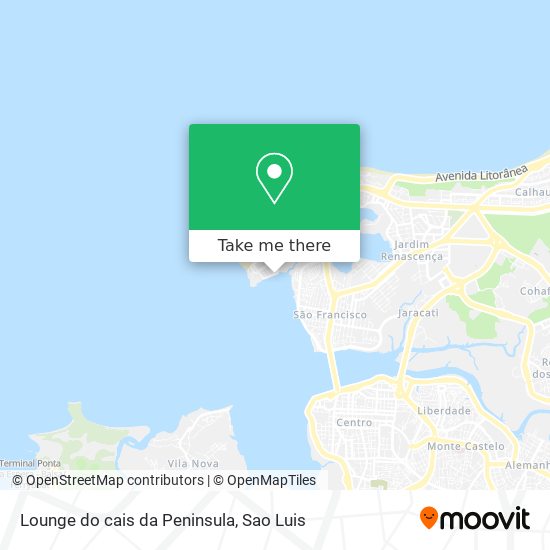 Lounge do cais da Peninsula map