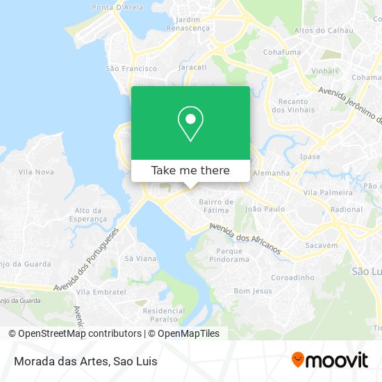 Morada das Artes map