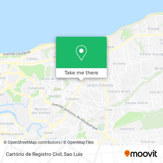 Cartório de Registro Civil map