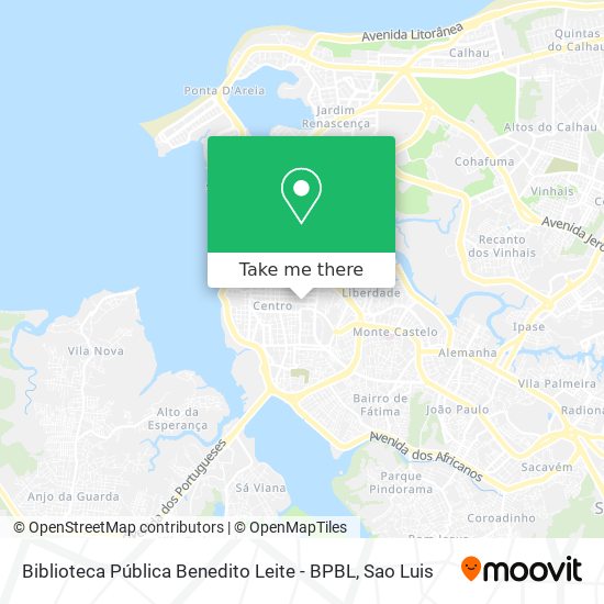 Mapa Biblioteca Pública Benedito Leite - BPBL
