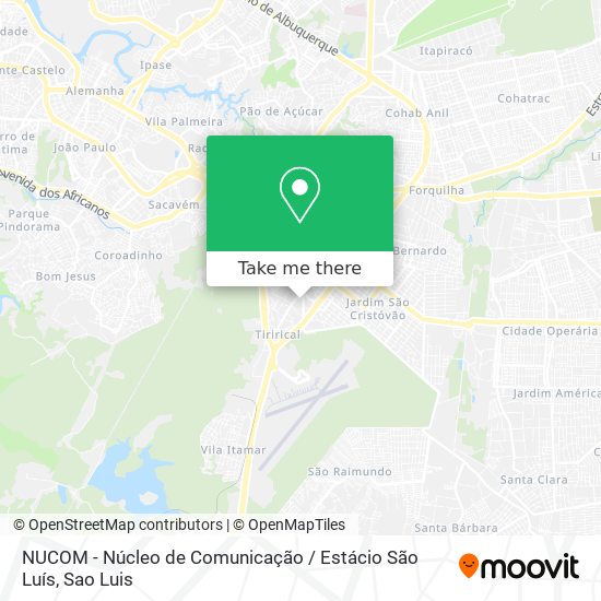 NUCOM - Núcleo de Comunicação / Estácio São Luís map