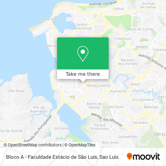 Bloco A - Faculdade Estácio de São Luís map