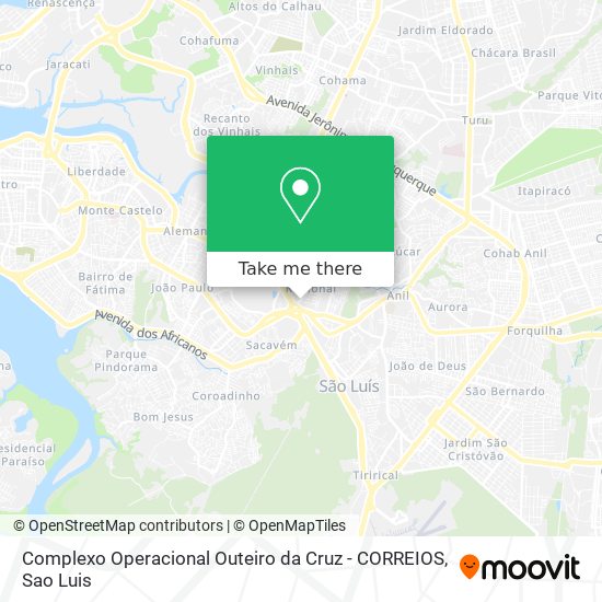 Complexo Operacional Outeiro da Cruz - CORREIOS map