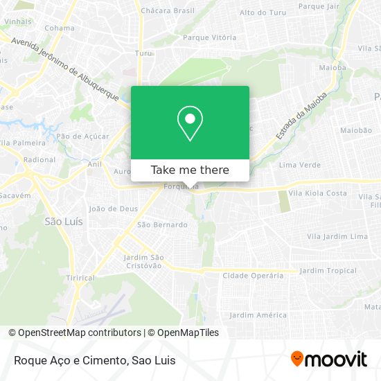 Roque Aço e Cimento map
