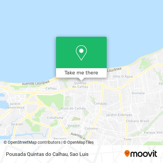 Pousada Quintas do Calhau map