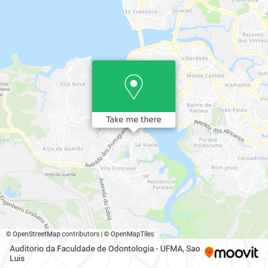 Auditorio da Faculdade de Odontologia - UFMA map