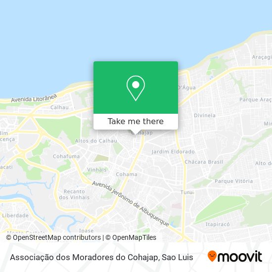 Associação dos Moradores do Cohajap map