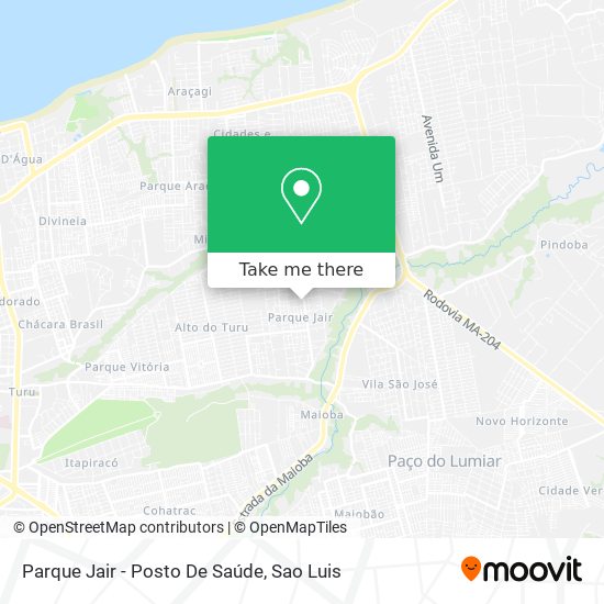 Parque Jair - Posto De Saúde map