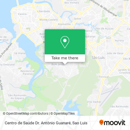 Centro de Saúde Dr. Antônio Guanaré map