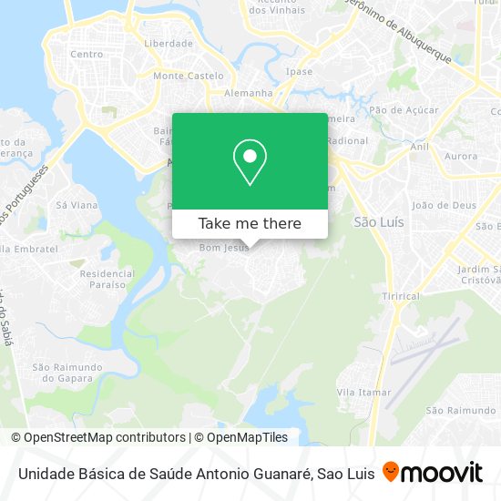 Unidade Básica de Saúde Antonio Guanaré map