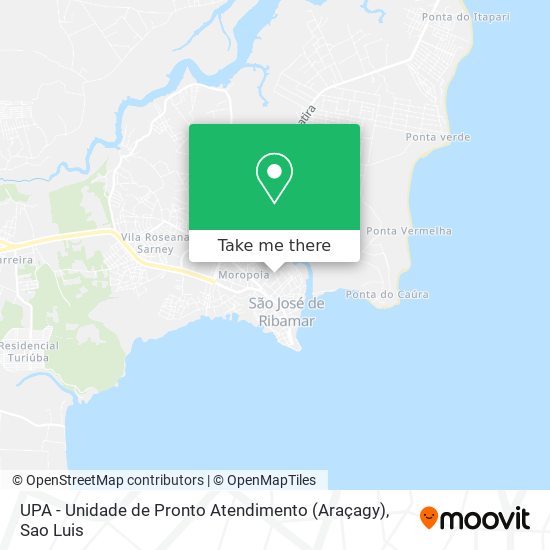 Mapa UPA - Unidade de Pronto Atendimento (Araçagy)