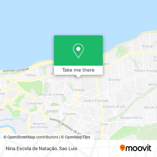 Nina Escola de Natação map