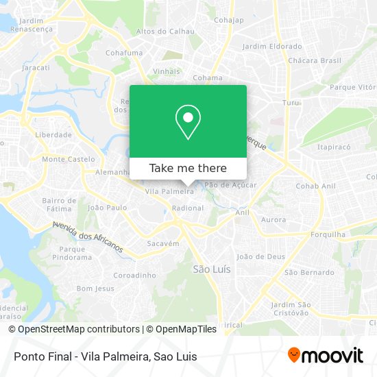 Ponto Final - Vila Palmeira map