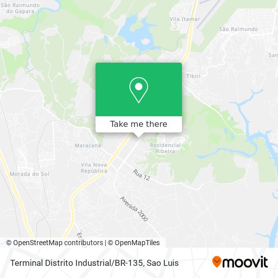 Mapa Terminal Distrito Industrial / BR-135