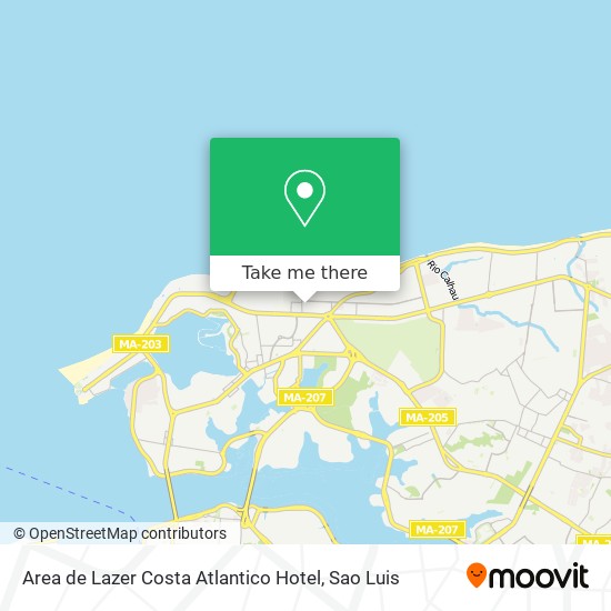 Mapa Area de Lazer Costa Atlantico Hotel