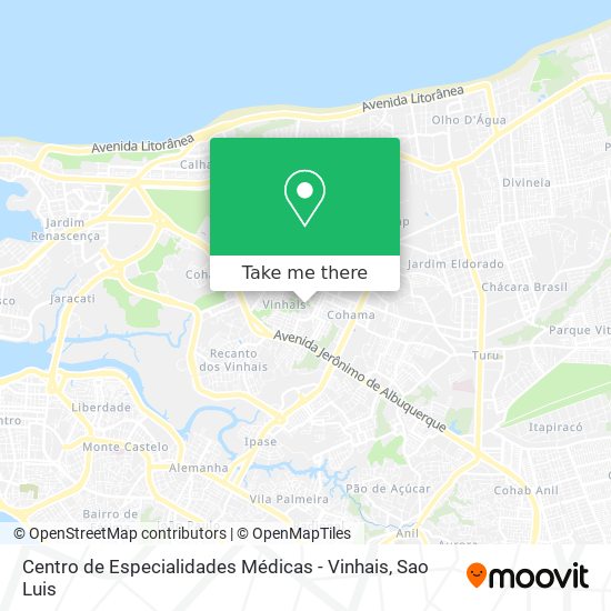 Mapa Centro de Especialidades Médicas - Vinhais