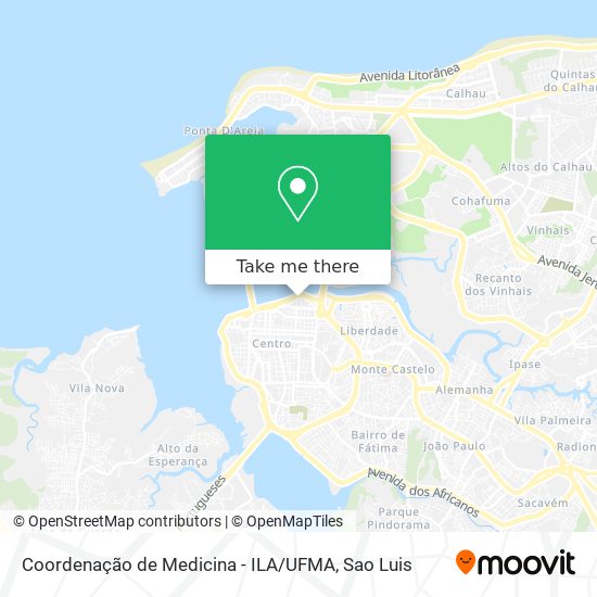 Coordenação de Medicina - ILA / UFMA map