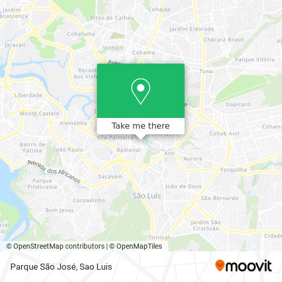 Parque São José map