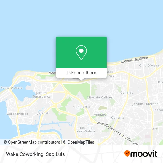 Waka Coworking map