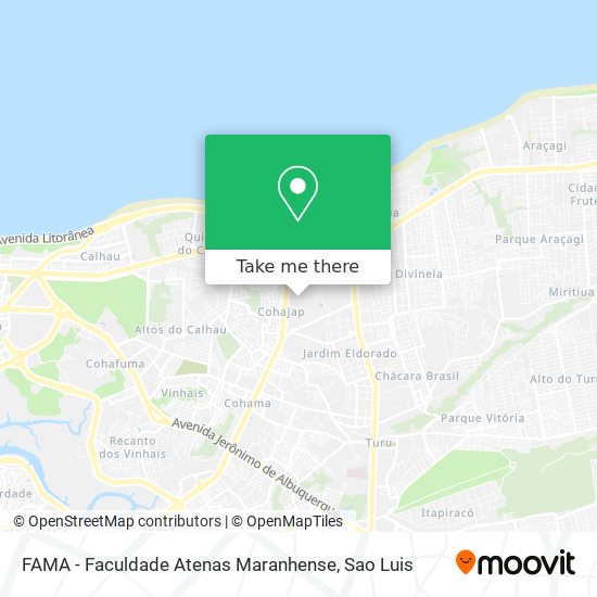 FAMA - Faculdade Atenas Maranhense map
