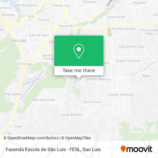 Fazenda Escola de São Luís - FESL map