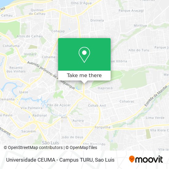 Universidade  CEUMA - Campus TURU map