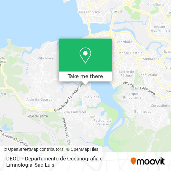 DEOLI - Departamento de Oceanografia e Limnologia map