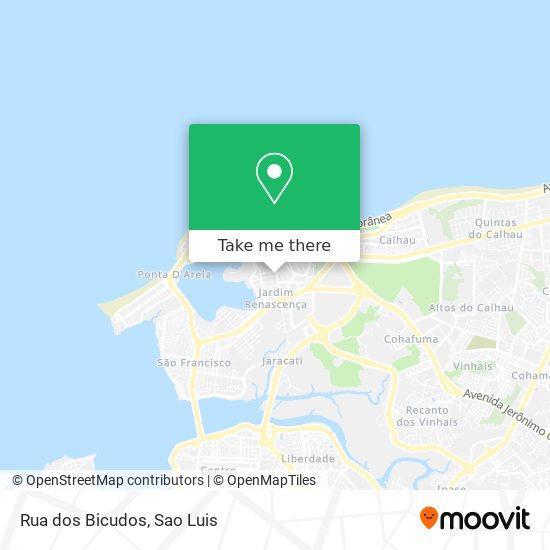 Rua dos Bicudos map