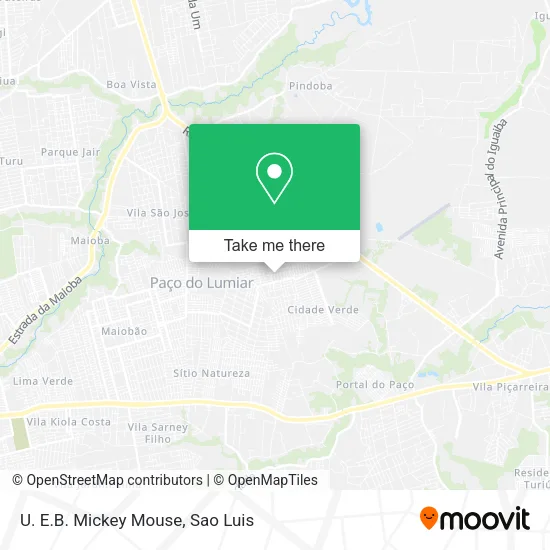 U. E.B. Mickey Mouse map