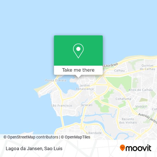 Mapa Lagoa da Jansen