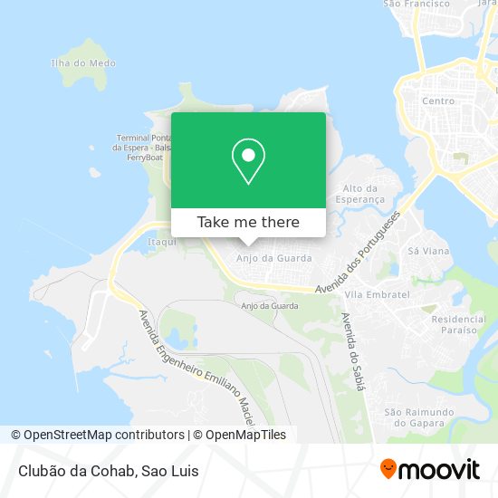 Clubão da Cohab map