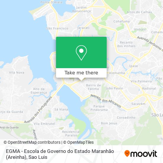 Mapa EGMA - Escola de Governo do Estado Maranhão (Areinha)