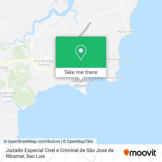 Mapa Juizado Especial Cível e Criminal de São José de Ribamar