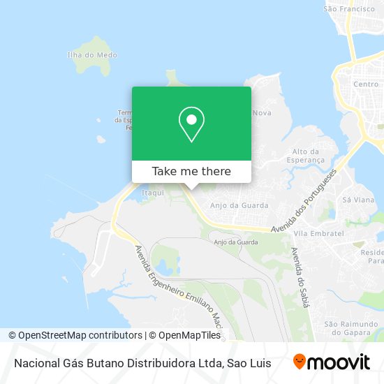 Nacional Gás Butano Distribuidora Ltda map