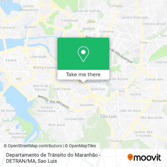 Departamento de Trânsito do Maranhão - DETRAN / MA map