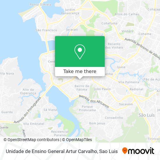 Unidade de Ensino General Artur Carvalho map