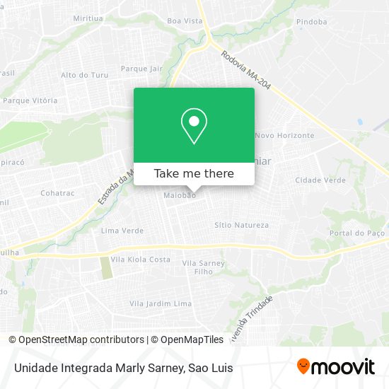 Unidade Integrada Marly Sarney map