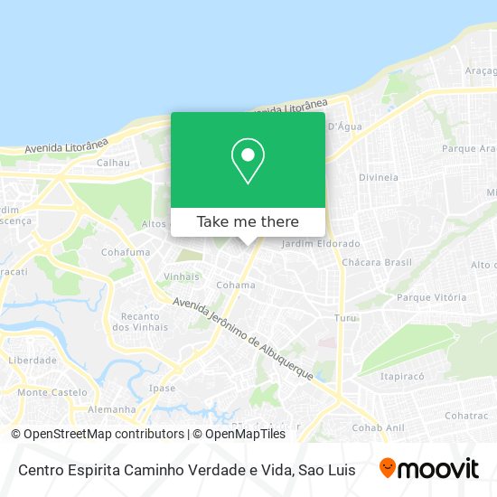 Centro Espirita Caminho Verdade e Vida map