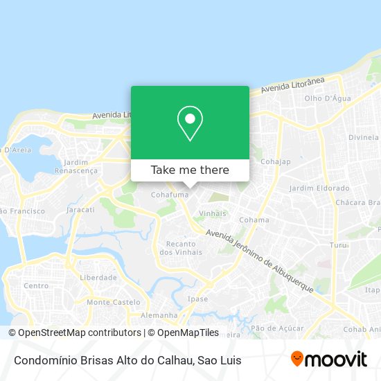 Condomínio Brisas Alto do Calhau map