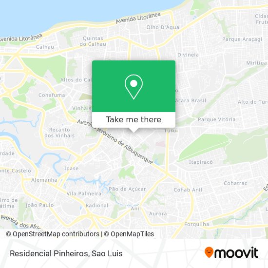 Residencial Pinheiros map