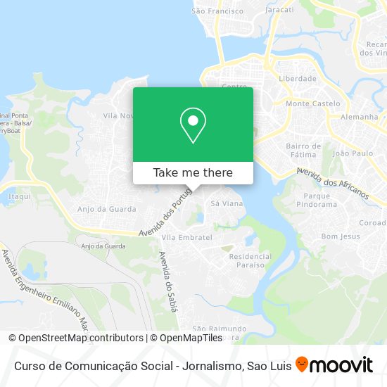 Curso de Comunicação Social - Jornalismo map