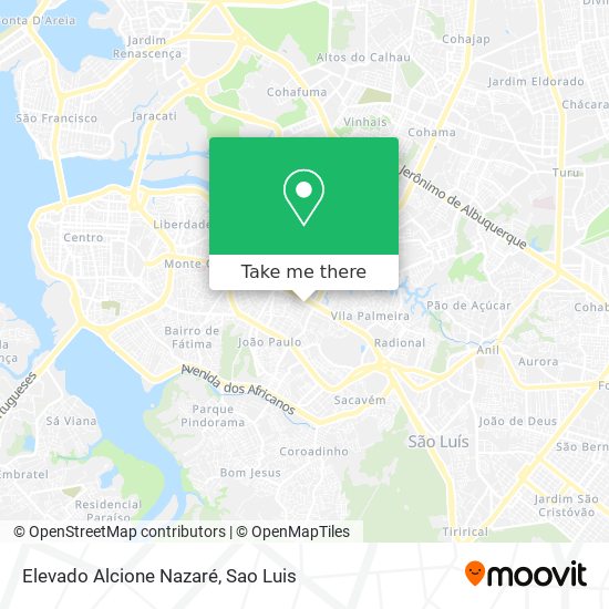 Elevado Alcione Nazaré map