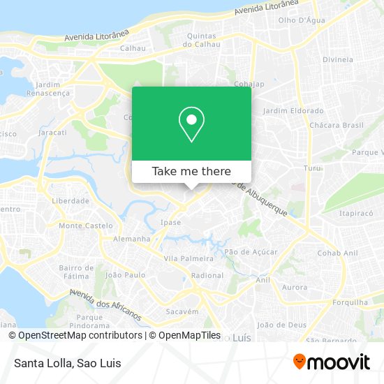 How to get to Santa Lolla in São Luis by Bus?